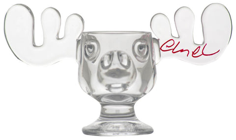 Chevy Chase Signed National Lampoon's Christmas Vacation Glass Moose Mug -SS COA