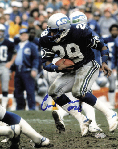 Curt Warner Autographed Signed 8x10 Photo Seattle Seahawks MCS Holo #63544