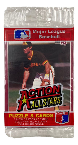 1984 Donruss Action All Stars Puzzle & Card Pack Steve Garvey Dusty Baker
