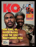 Don King Autographed Signed KO Magazine Beckett BAS QR #BK08790