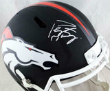 Peyton Manning Autographed Denver Broncos F/S Flat Black Helmet- Fanatics Auth