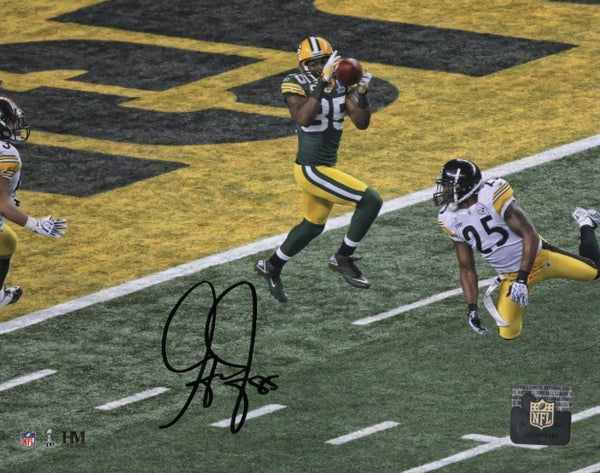 Packers SB XLV Champion GREG JENNINGS Signed 8x10 Photo #2 AUTO -