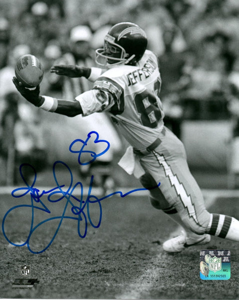 Chargers Receiver JOHN JEFFERSON Signed 8x10 Photo #1 AUTO - 3 x All Pro