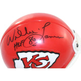 Willie Lanier Signed Kansas City Chiefs VSR4 Replica Mini Helmet HOF BAS 44230