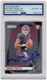Michael Penix Jr. Signed Falcons 2024 Panini Prizm RC Card #378 -(PSA / Auto 10)