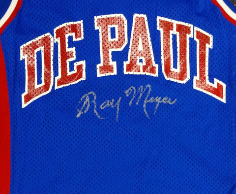 DePaul Blue Demons Ray Meyer Autographed Signed Blue Jersey PSA/DNA #Y30327