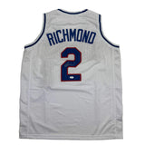 Autographed/Signed Mitch Richmond Sacramento White Basketball Jersey JSA COA