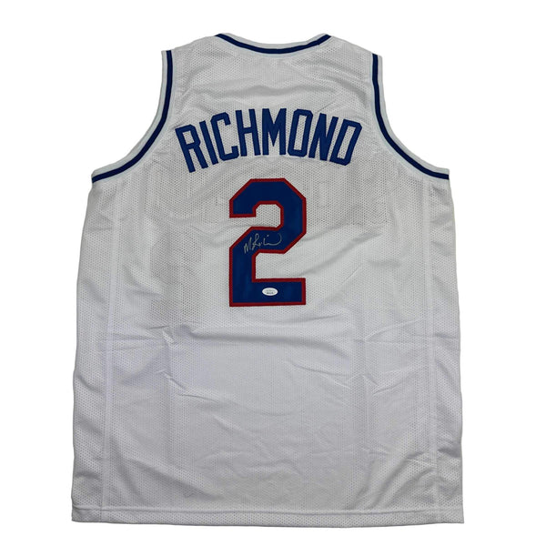 Autographed/Signed Mitch Richmond Sacramento White Basketball Jersey JSA COA