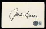 Jack Burke Jr. Authentic Signed 3x5 Index Card Autographed BAS #BT03541