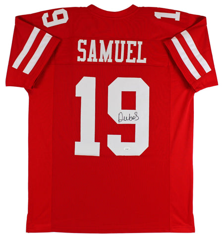 Deebo Samuel Authentic Signed Red Pro Style Jersey Autographed JSA