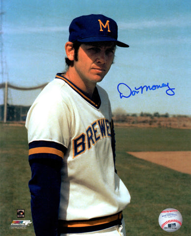 Brewers DON MONEY Signed 8x10 Photo #7 AUTO - 1982 World Series & AL CHAMPS