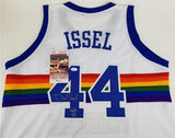 Dan Issel Signed Nuggets White Jersey Inscribed "HOF 93"(JSA COA) 6xNBA All Star