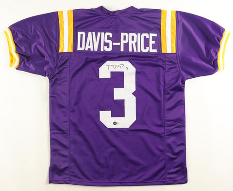 Tyrion Davis-Price Signed LSU Tigers Jersey (Beckett) Super Bowl LIX Champion RB