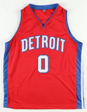 Marcus Sasser Signed Detroit Piston Jersey (Beckett) 2023 1st Round Pick /Guard