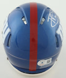 Tommy DeVito Signed New York Giants Mini Helmet (Beckett) Ex-U of Illinois Q.B.