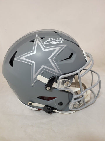 EMMITT SMITH SIGNED DALLAS COWBOYS SLATE SPEEDFLEX AUTHENTIC HELMET PROVA