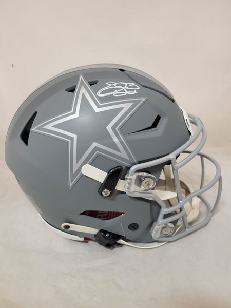 EMMITT SMITH SIGNED DALLAS COWBOYS SLATE SPEEDFLEX AUTHENTIC HELMET PROVA