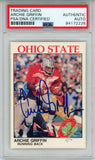 Archie Griffin Autographed/Signed 1988 Kroger Trading Card PSA Slab 43778