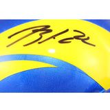 Blake Corum Autographed Los Angeles Rams Mini Helmet Beckett Witness 53609