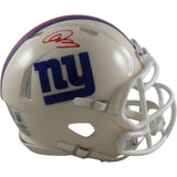 Abdul Carter Autographed New York Giants Retro Mini Helmet Beckett Witness 56895