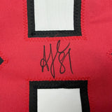 Framed Autographed/Signed Arseni Gritsyuk 35x39 NJ White Jersey JSA COA