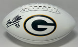 Packers EVAN WILLIAMS Signed Full Size White Panel Green Bay LOGO Football AUTO