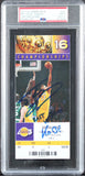 Shaquille O'Neal "Last Game Vs Kobe" Signed 2011 Ticket Stub 9 Auto 10 PSA Slab