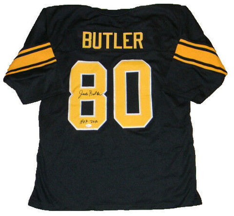 JACK BUTLER AUTOGRAPHED SIGNED PITTSBURGH STEELERS #80 THROWBACK JERSEY JSA