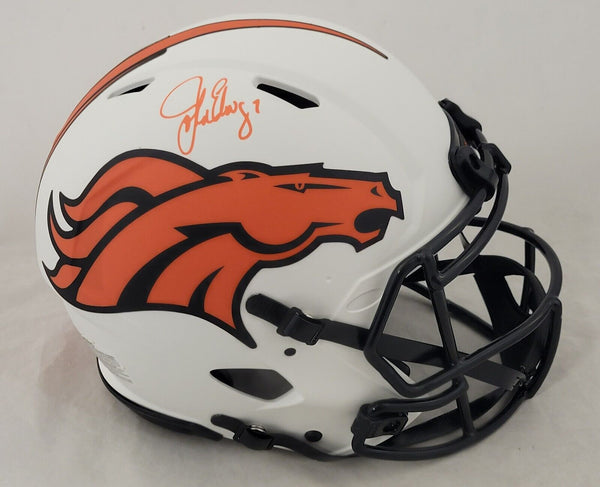 JOHN ELWAY SIGNED DENVER BRONCOS LUNAR ECLIPSE SPEED AUTHENTIC HELMET BECKETT