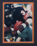 Walter Payton Signed 32x36 Custom Framed Cut Display w/Jersey & Bears Pin / PSA