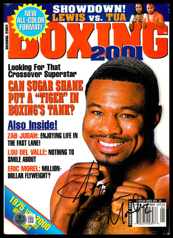 Sugar Shane Mosley Autographed Signed Magazine Beckett BAS QR #BM37852