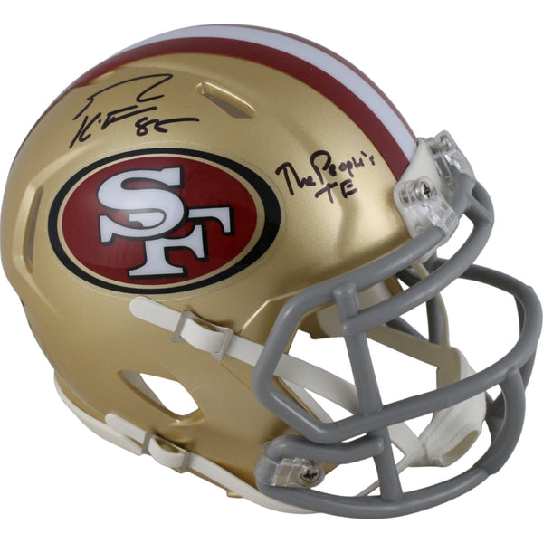 George Kittle Signed San Francisco 49ers Mini Helmet "Peoples TE" Beckett 49868