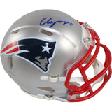 Christian Gonzalez Autographed New England Patriots Mini Helmet Beckett W 50846