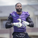 Odell Beckham Jr Signed Baltimore Ravens Jersey (Beckett) 3xPro Bowl Receiver