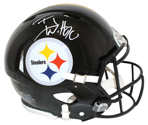TJ Watt Autographed Pittsburgh Steelers Authentic Speed Helmet Beckett 29598