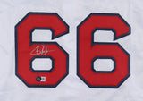 Brayan Bello Signed Boston Red Sox White Jersey (Beckett) Top Pitching Prospect
