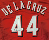 ELLY DE LA CRUZ AUTOGRAPHED PRO STYLE CUSTOM XL JERSEY BECKETT QR