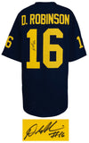 Denard Robinson Signed Navy Custom Football Jersey - (SCHWARTZ COA)