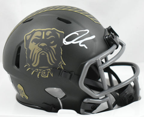 Quinshon Judkins Signed Cleveland Browns Salute 2025 Speed Mini Helmet-Beckett W