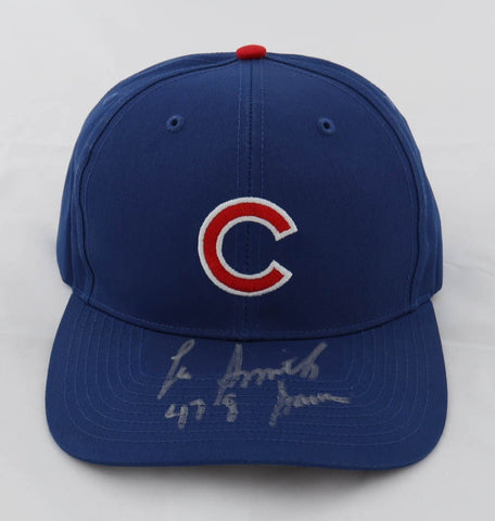 Lee Smith Signed Chicago Cubs Logo Snapback Hat Inscribed "478 Saves" (JSA COA)