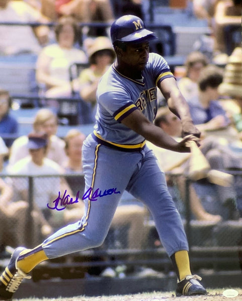 Brewers HANK HENRY AARON Signed 16x20 AUTO Photo #2 AUTO ~ HOF '82 755 HR - JSA