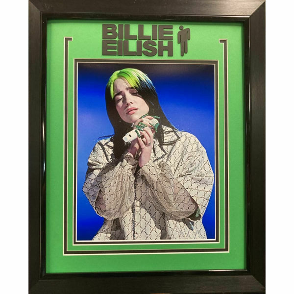 Framed Billie Eilish Pop Singer Professionally Framed & Matted 19x23 Music Photo