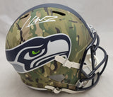KENNETH WALKER III SIGNED SEATTLE SEAHAWKS CAMO SPEED REPLICA HELMET BECKETT