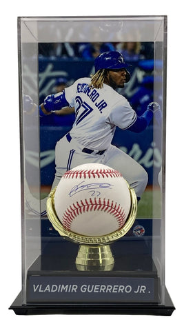 Vladimir Guerrero Jr Blue Jays Signed Official MLB Baseball w/ Photo Case JSA