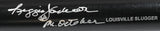 Reggie Jackson Black Louisville Slugger Pro Baseball Bat Mr. October - Beckett W