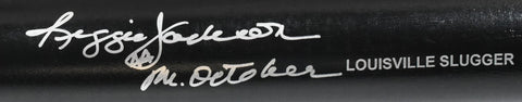 Reggie Jackson Black Louisville Slugger Pro Baseball Bat Mr. October - Beckett W