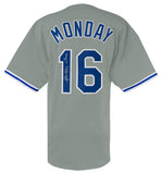 Rick Monday Signed Grey Custom Baseball Jersey w/81 WS Champs - (SCHWARTZ COA)