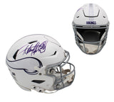 Adrian Peterson Signed Minnesota Speed Flex Authentic Alternate White NFL Helmet