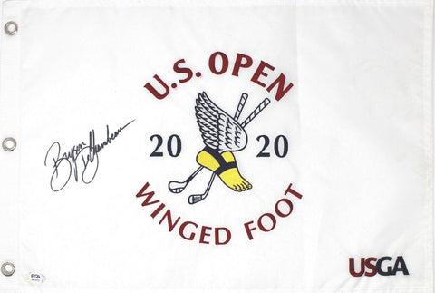 Bryson DeChambeau Signed Autograph Golf 2020 US Open Wingfoot Authentic Flag PSA