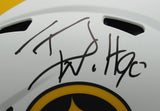 T.J. Watt Autographed Full Size Lunar Authentic Football Helmet Steelers JSA